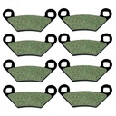 Front Rear Kevlar Carbon Brake Pads For 2010-2015 Polaris Sportsman Scrambler 550 850 XP 1000