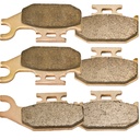 Front Rear Sintered Brake Pads For 2007-2012 Can Am Outlander 400 500 650 800