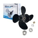 10.6 x 12 Aluminum Outboard Propeller Fit Mercury Enigne 25-70HP 4 Blade Replace 48-8M8026625