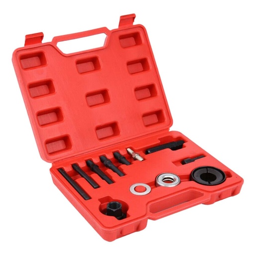 Power Steering Pump Pulley Puller Tool Removal Installer AC Kit 13pcs