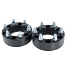 6x139.7 Wheel Spacers 6x5.5 2 inch 108mm Hub Bore M14x1.5 Studs For Chevy Silverado 1500 GMC Sierra Black 2pcs