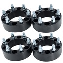 6x139.7 Wheel Spacers 2 inch 6x5.5 108mm Hub Bore M14x1.5 Studs For Chevy Silverado 1500 GMC Sierra Black 4pcs