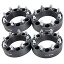 8x6.5 2 inch Wheel Spacers 108mm Hub Bore 9/16" Studs For Dodge Ram 2500 3500 Ford F250 F350 Trucks Black 4pcs