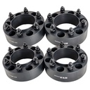 6x5.5 Hub Centric Wheel Spacers 2 inch 6x139.7 106mm Hub Bore M12x1.5 Studs For Toyota Tundra 4Runner Tacoma Black 4pcs