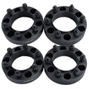 6x5.5 Wheel Spacers 6x139.7 1.5 inch Hubcentric 106mm Hub Bore M12x1.5 Studs For Toyota Tacoma 4Runner Tundra FJ Cruiser Black 4pcs