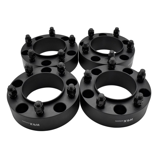 5x150 Wheel Spacers 2 inch Hub Centric 110mm Hub Bore M14x1.5 Studs For Toyota Tundra Sequoia Lexus LX470 Black 4pcs