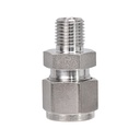 Stainless Steel Connector Fitting 1/2" Tube OD X 3/8" Male NPT SS-810-1-6