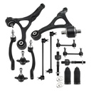 2003-2014 Volvo XC90 Front Lower Control Arm Suspension Kit With Lower Ball Joints Tie Rods Sway Bar Links Boots 14pcs