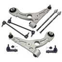 2015 2016 2017 Chrysler 200 Front Lower Control Arm Suspension Kit With Lower Ball Joints Tie Rods Sway Bar Links Except 17 in (432mm) Wheels 8pcs