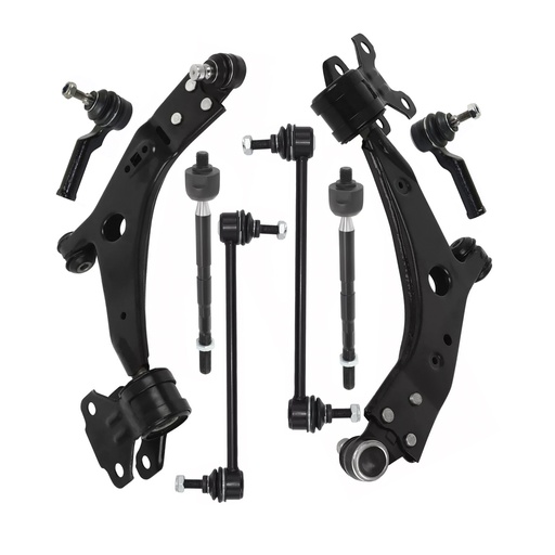 2013-2018 Ford Escape Lower Control Arm Suspension Kit With Sway Bar Tie Rod Ends 8pcs