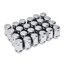 Chrome 1/2-20 Wheel Lug Nuts 3/4" Hex For Jeep Cherokee Commander Wrangler JK TJ 24pcs