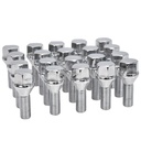 Chrome Lug Nuts 12x1.25 19mm Hex For Jeep Cherokee Compass Dodge Dart Chrysler 200 20pcs