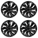 14 inch Black Wheel Covers Full Rim Snap On Hub Caps For R14 Tire & Steel Wheels Set of 4 TT Style