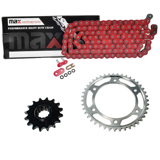 Red O Ring Chain And Sprocket Kit For Honda CBR600RR 2003-2020 520 Chain