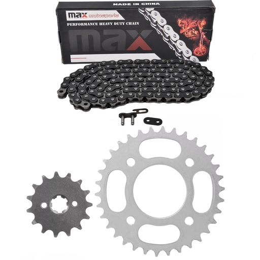 2013-2024 Honda MSX125 Grom 125 Chain And Sprocket Kit Black