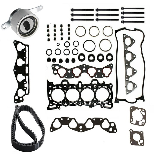 1996-2000 Honda Civic Head Gasket Set With Bolts Timing Belt 1.6L SOHC D16Y7 D16Y8 D16Y5