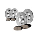 12.64 inch Front And 12.76 inch Rear Drilled Slotted Brake Rotors For Pontiac G8 GT 2008 2009 Included Ceramic Pads