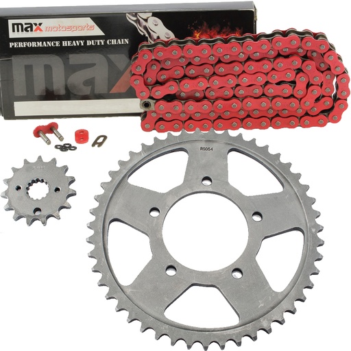 [203-SP002-O530-118-RD] Red O Ring Chain And Sprocket Set For 2001-2006 Suzuki GSX600 F K1-K6 Katana