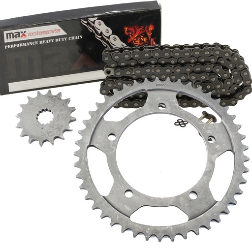 [203-SP003-O525-110-BK] Black O Ring Chain And Sprocket Kit For Suzuki GSXR 600 2001 2002 2003 2004 2005