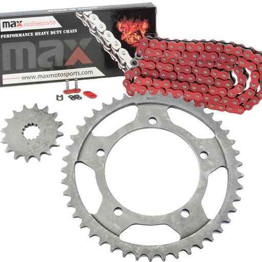[203-SP003-O525-110-RD] Red O Ring Chain And Sprocket Kit For Suzuki GSXR 600 2001 2002 2003 2004 2005