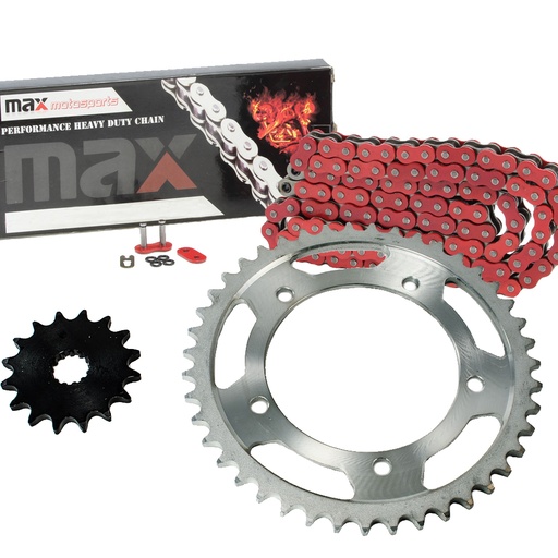 [203-SP004-O525-114-RD] Red O Ring Chain And Sprocket Kit For 2006-2010 Suzuki GSXR 600