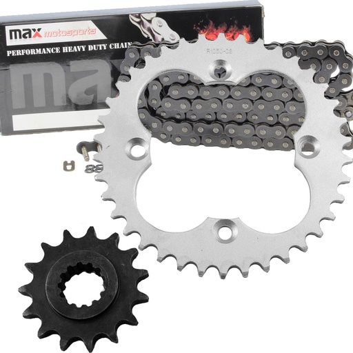 [SP09132-N520-94-BK] Black Drive Chain And Sprocket Set For 1999-2004 Honda TRX400 EX Sportrax