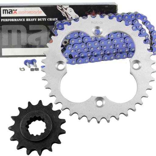 [SP09132-N520-94-BU] Blue Drive Chain And Sprocket Set For 1999-2004 Honda TRX400 EX Sportrax