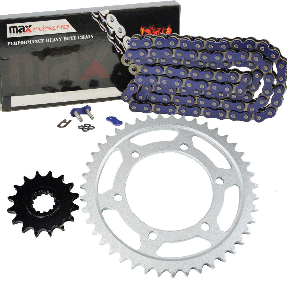 [203-SP070-O530-114-BU] 1998-2003 Yamaha R1 YZF Chain And Sprockets Set Blue