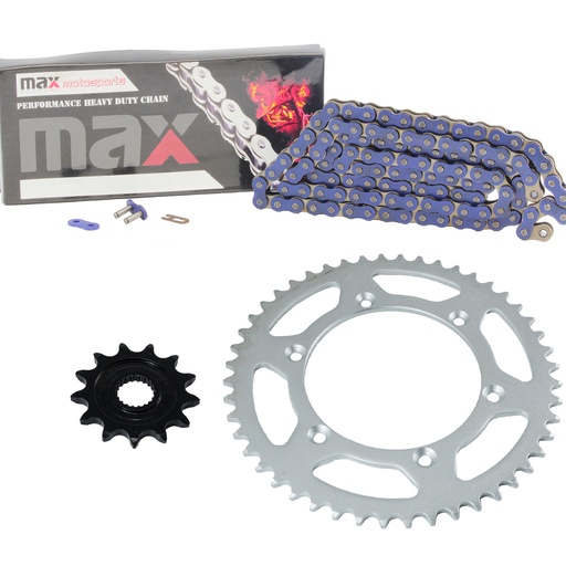 [203-SP084-N520-112-BU] 2001-2004 Yamaha YZ250 Chain And Sprocket Set Blue