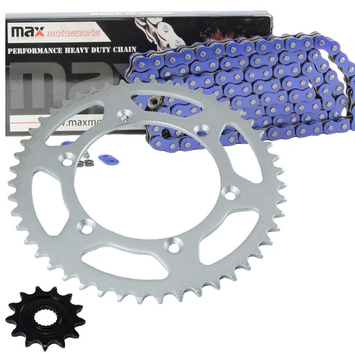 [203-SP084-O520-112-BU] Blue O Ring Chain And Sprocket Kit For 2001-2004 Yamaha YZ250