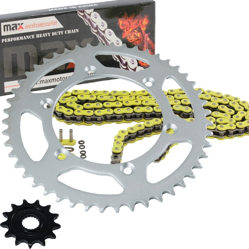 [203-SP084-O520-112-YL] Yellow O Ring Chain And Sprocket Kit For 2001-2004 Yamaha YZ250