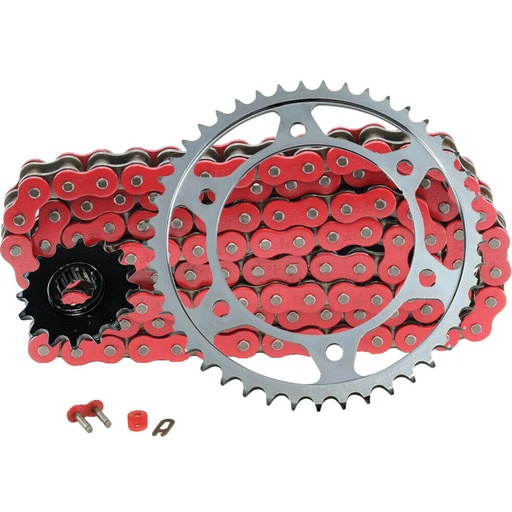 [SP07844-N520-116-RD] 2004-2018 Honda CRF450R Chain And Sprocket Set Red