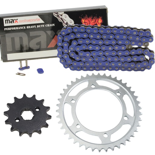 [SP07846-N520-104-BU] 2006-2017 Honda CRF150F Chain And Sprocket Set Blue