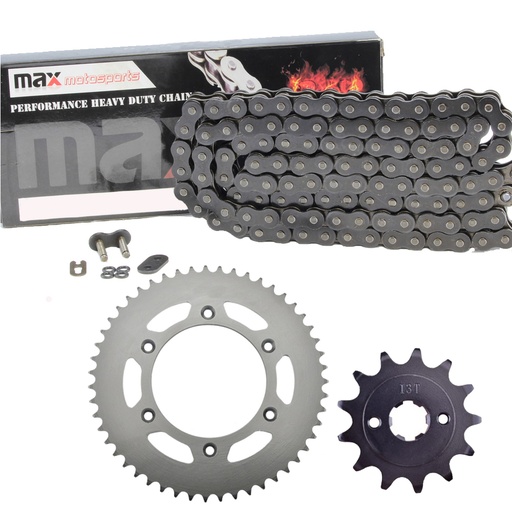 [SP09126-N520-110-BK] 2003-2018 Honda CRF230F Chain And Sprocket Kit Black