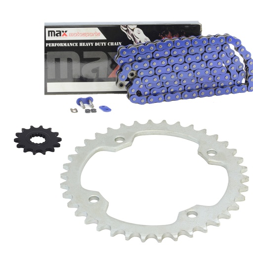 [SP09130-O520-98-BU] Blue O Ring Chain And Sprocket Kit For 2004-2013 Yamaha Raptor 350