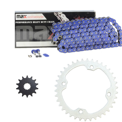 [SP09131-O520-98-BU] Blue O Ring Chain And Sprocket Kit For 2004-2013 Yamaha YFZ 450