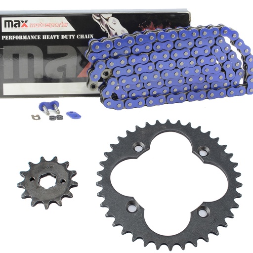 [SP09134-O520-86-BU] Blue O Ring Chain And Sprocket Kit For Honda TRX300EX TRX300X Sportrax 300