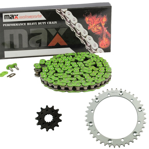 [SP09135-N520-92-GN] 2001-2005 Yamaha Raptor 660 Chain And Sprocket Kit Green YFM660R