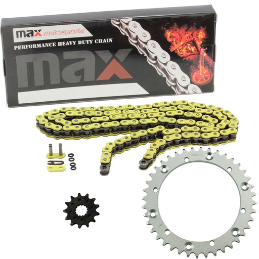 [SP09135-O520-92-YL] Yellow O Ring Chain And Sprocket Kit For 2001-2005 Yamaha Raptor 660