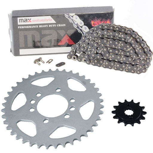 [SP09137-N520-112-BK] 2003-2006 Kawasaki KSF400 A KFX400 Chain And Sprocket Kit Black