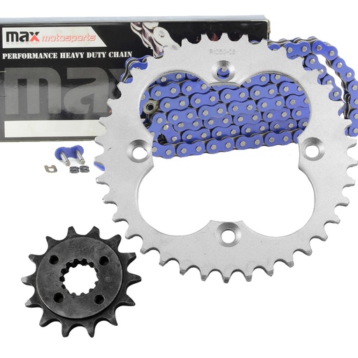 [SP09141-CH-O520-94-BU] Blue O Ring Chain And Sprockets Set For 2005-2008 Honda TRX 400 EX Sportrax