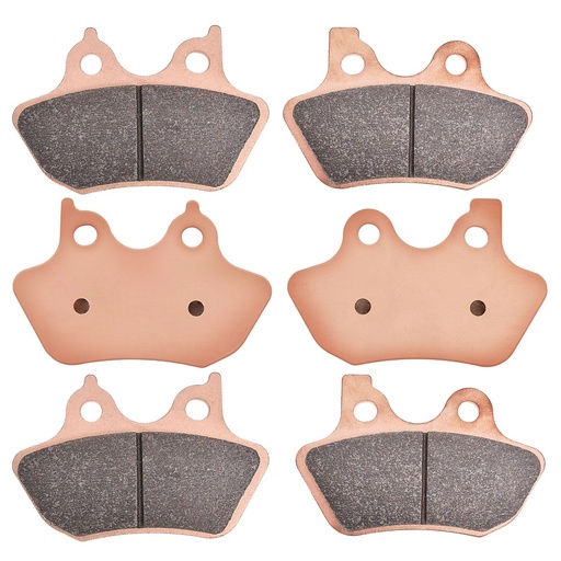 [201-AT400*3_1] Front Rear Sintered Brake Pads For 2000-2007 Harley Davidson Touring Flhtcui Electra Glide Ultra Classic