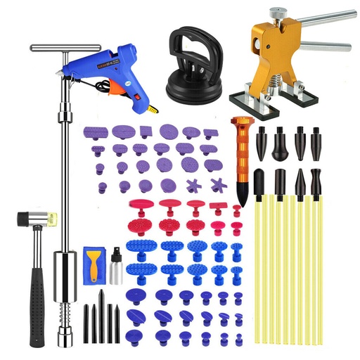 [TZ08184-9295-9297-9298] US Car Body Dent Puller Hammer Tool Paintless Hail Damage Remover Repair Kit