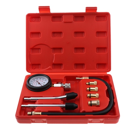 [TZ09744] Petrol Gas Engine Cylinder Compression Gauge Diagnostic Tester Tool Kit 8pcs