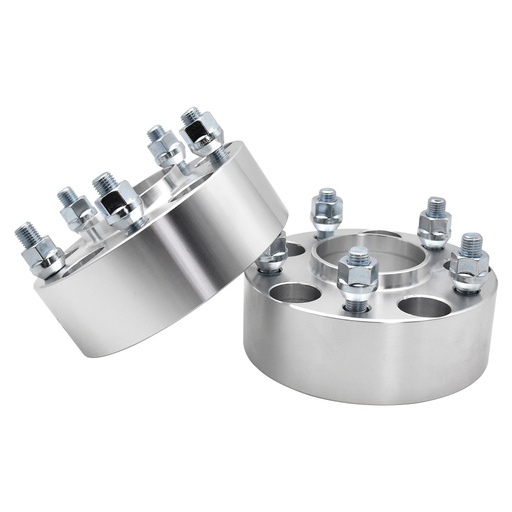 [227-WP002B*2] 5x4.75 Hubcentric Wheel Spacers 2 inch 70.5mm Hub Bore M12x1.5 Studs For Chevy Camaro S10 Blazer 2pcs