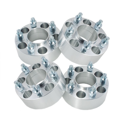 [227-WP003B*4] 5x4.5 Hubcentric Wheel Spacers 2 inch 71.5mm Hub Bore 1/2"x20 Studs For Jeep Wrangler Liberty YJ TJ KJ 4pcs