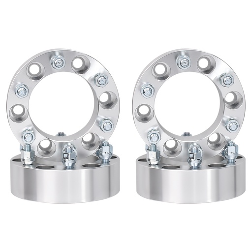 [227-WP039B*4] 6x5.5 Wheel Spacers 2 inch 108mm Hub Bore M12x1.5 Studs For Toyota Tacoma 4Runner Tundra 4pcs