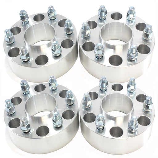 [WP05756*4] 6x5.5 Hub Centric Wheel Spacers 2 inch 106mm Hub Bore 14mm x 1.5 Studs For Toyota Tacoma 4Runner 4pcs