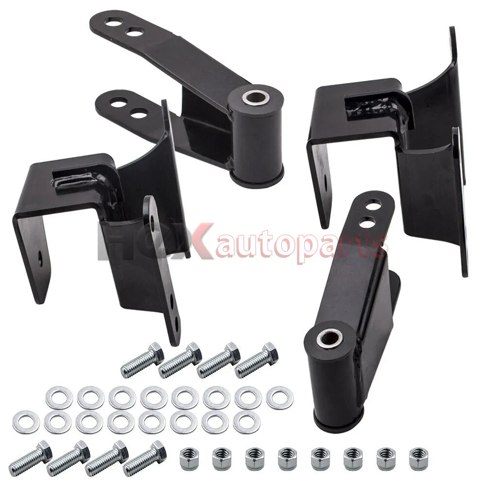 2 Rear Axle Drop Hangers Lowering Kit For Chevy Silverado/GMC Sierra 1500 2WD & 4WD (1988-1998)