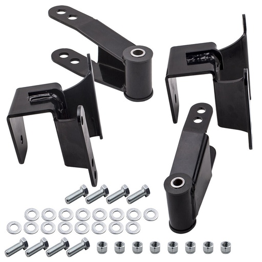 [SW09458] 4 inch Rear Drop Lowering Kit Hanger Shackle For Chevy GMC C10 1973-1987 2WD